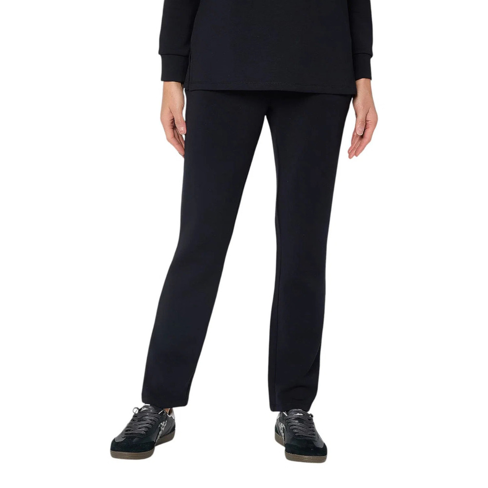 Belle by Kim Gravel Women's ScubaLuxe Straight Leg Pants Black - Regular
